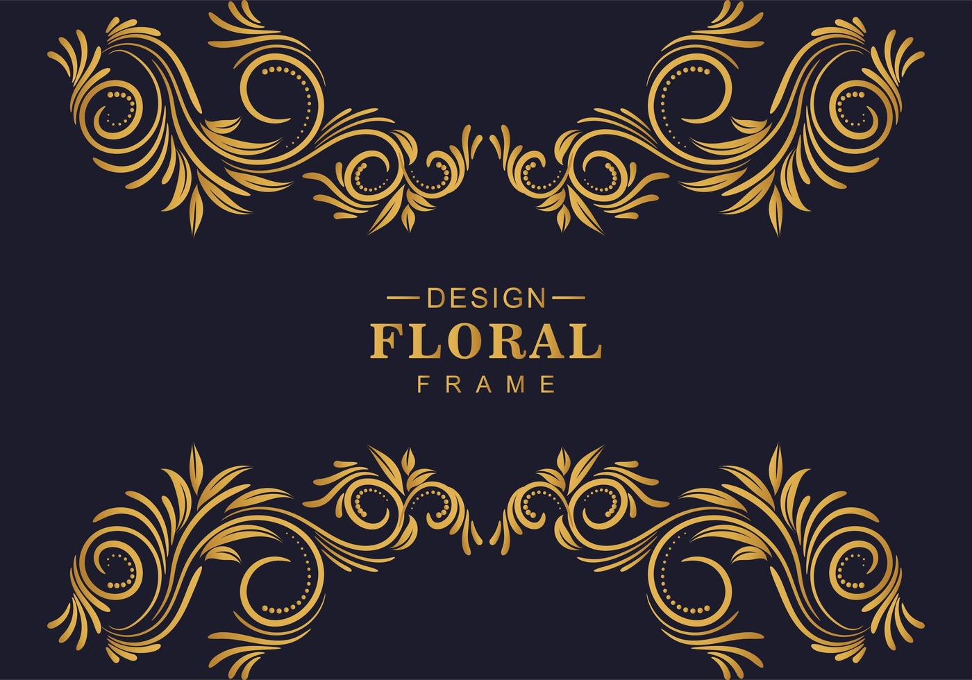 Ornamental floral decorative borders vector