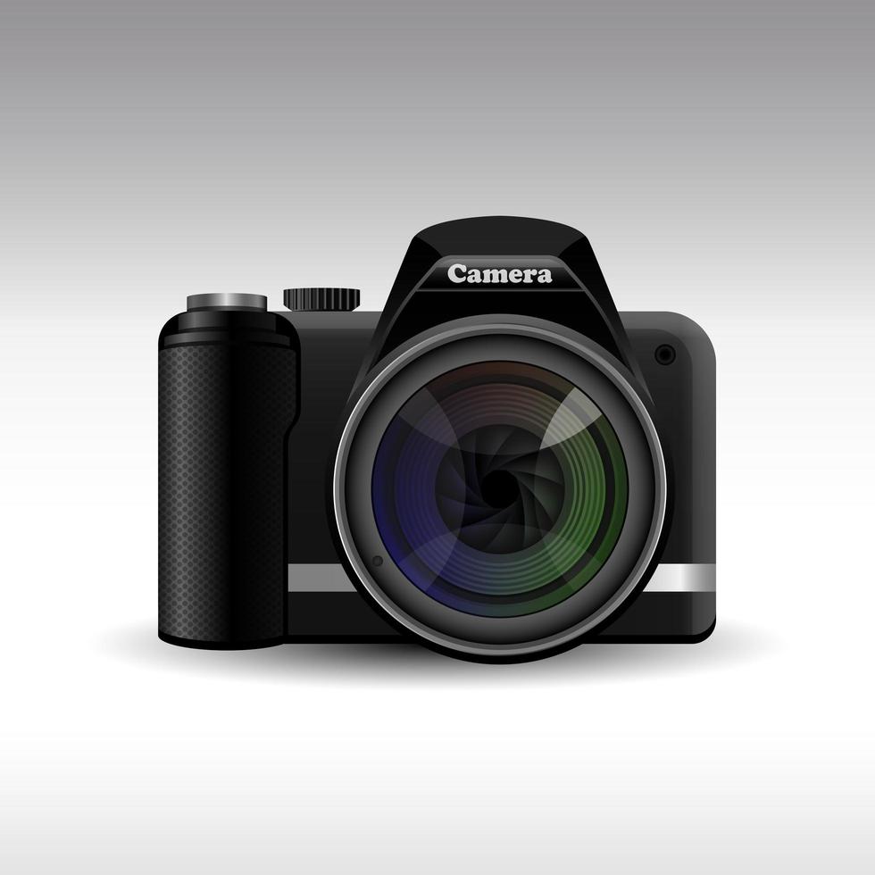 DSRL photo camera vector