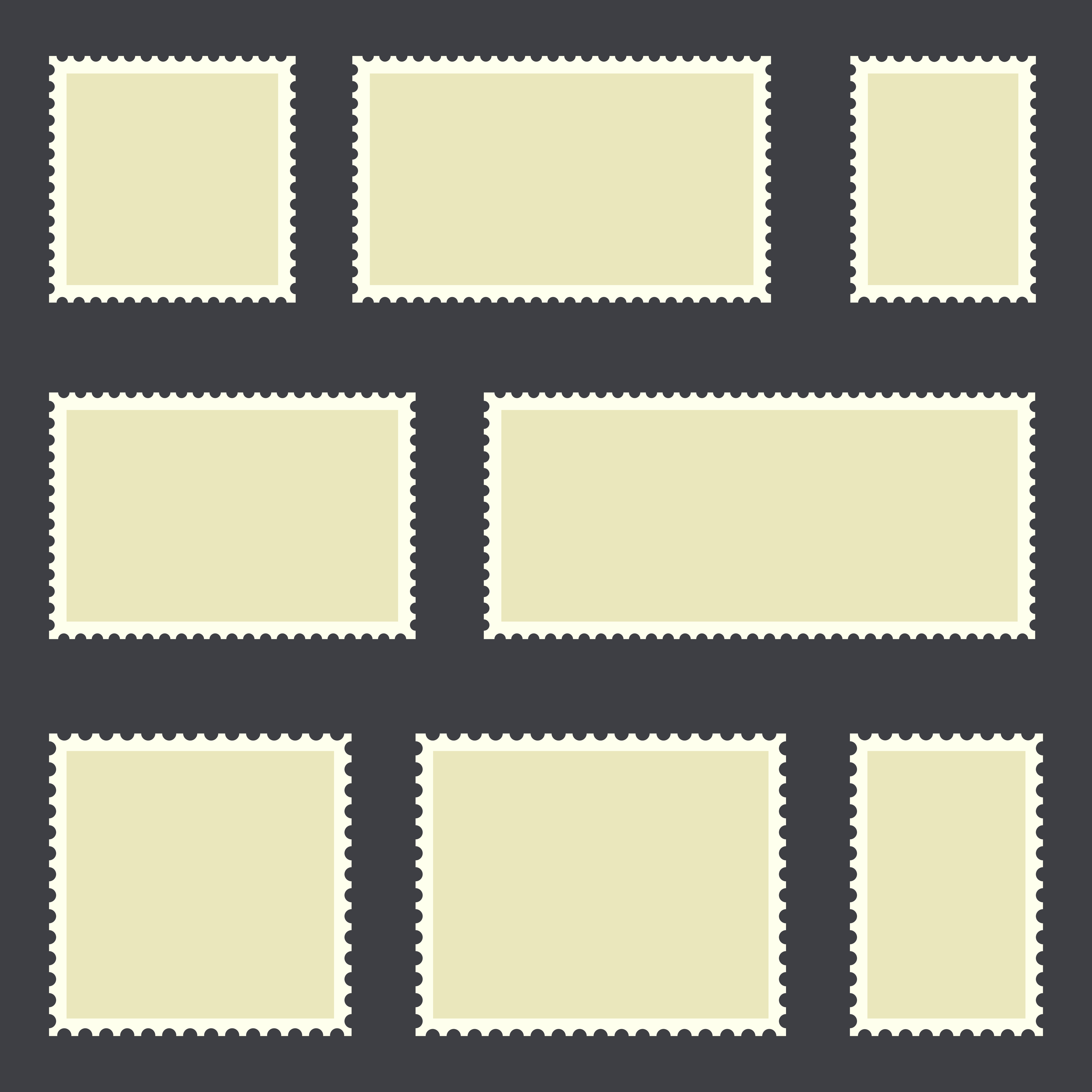 Postage Stamp Border Vector Art, Icons, and Graphics for Free Download