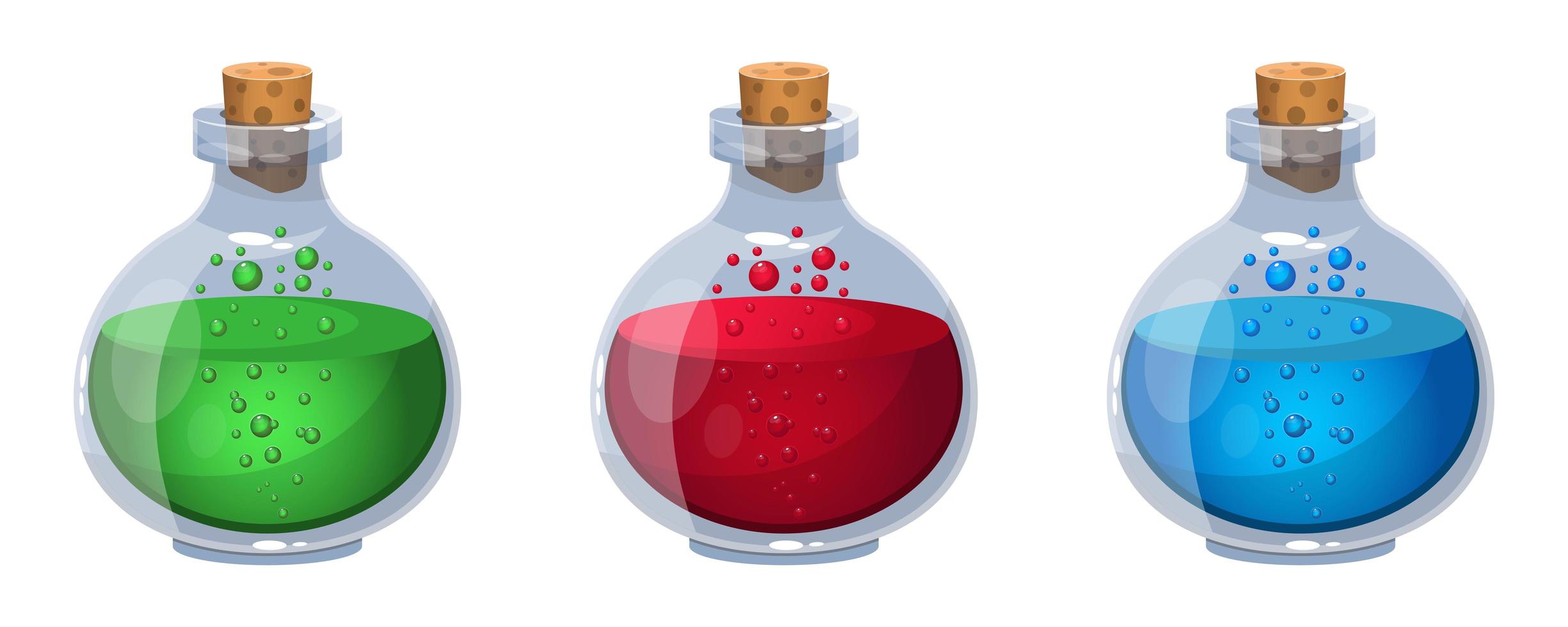Magical potion isolated on white background vector