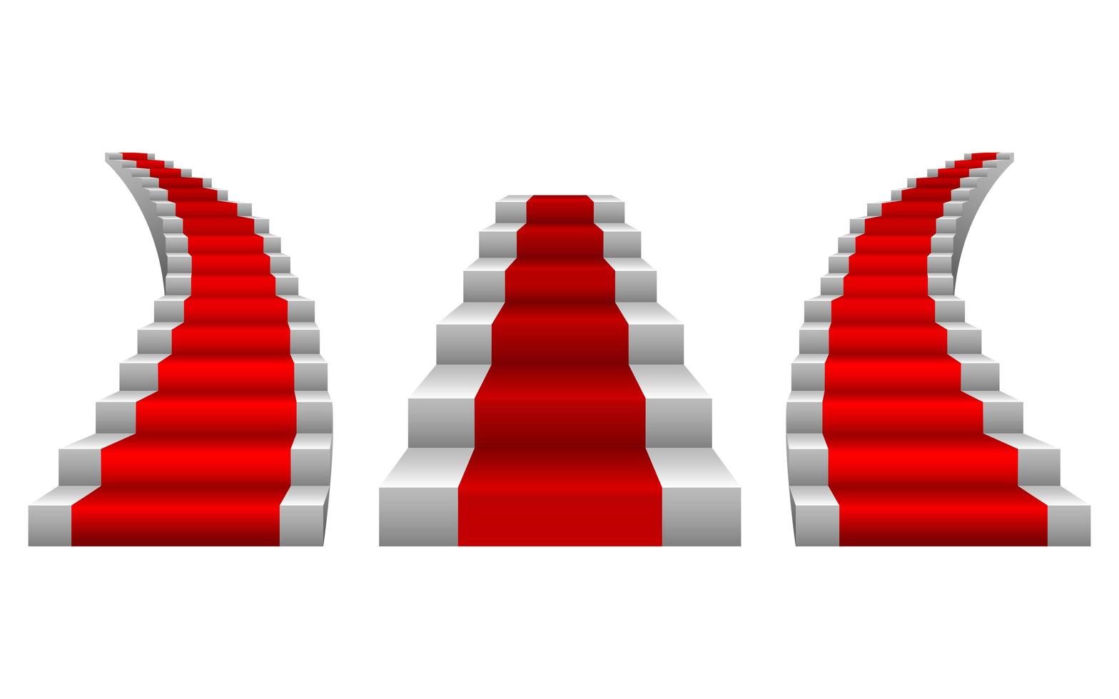 Stairs isolated on white background vector