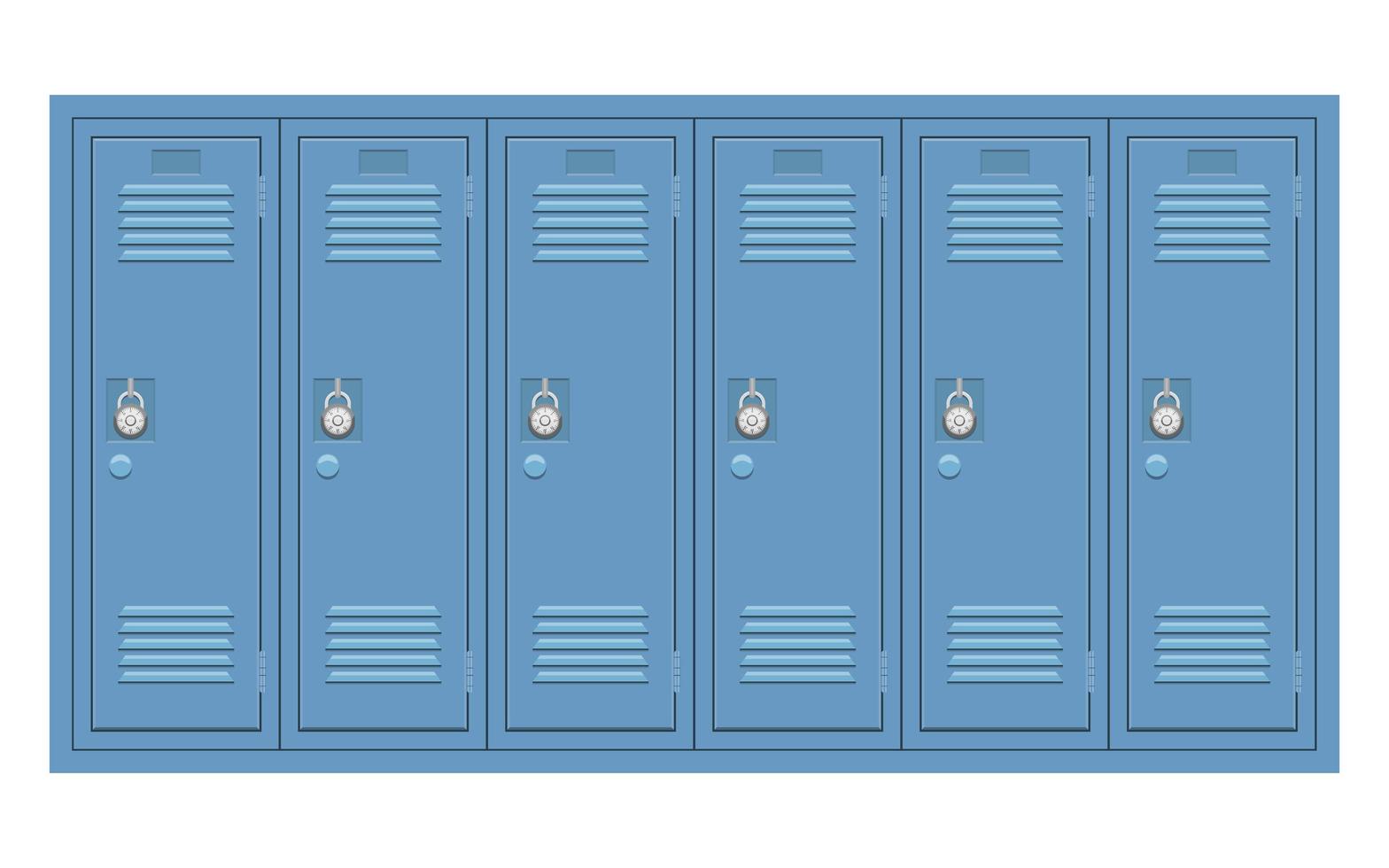 School locker isolated  vector