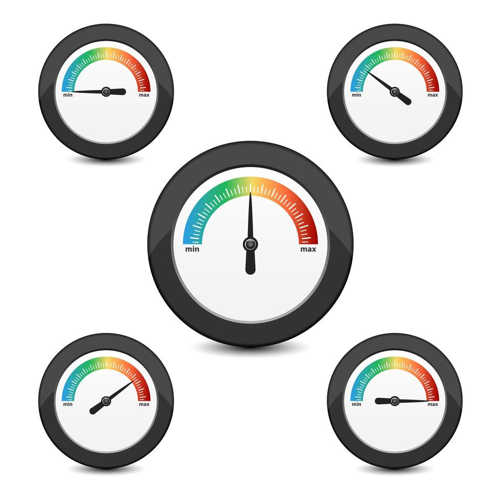 reloj de evaluación comparativa aislado vector