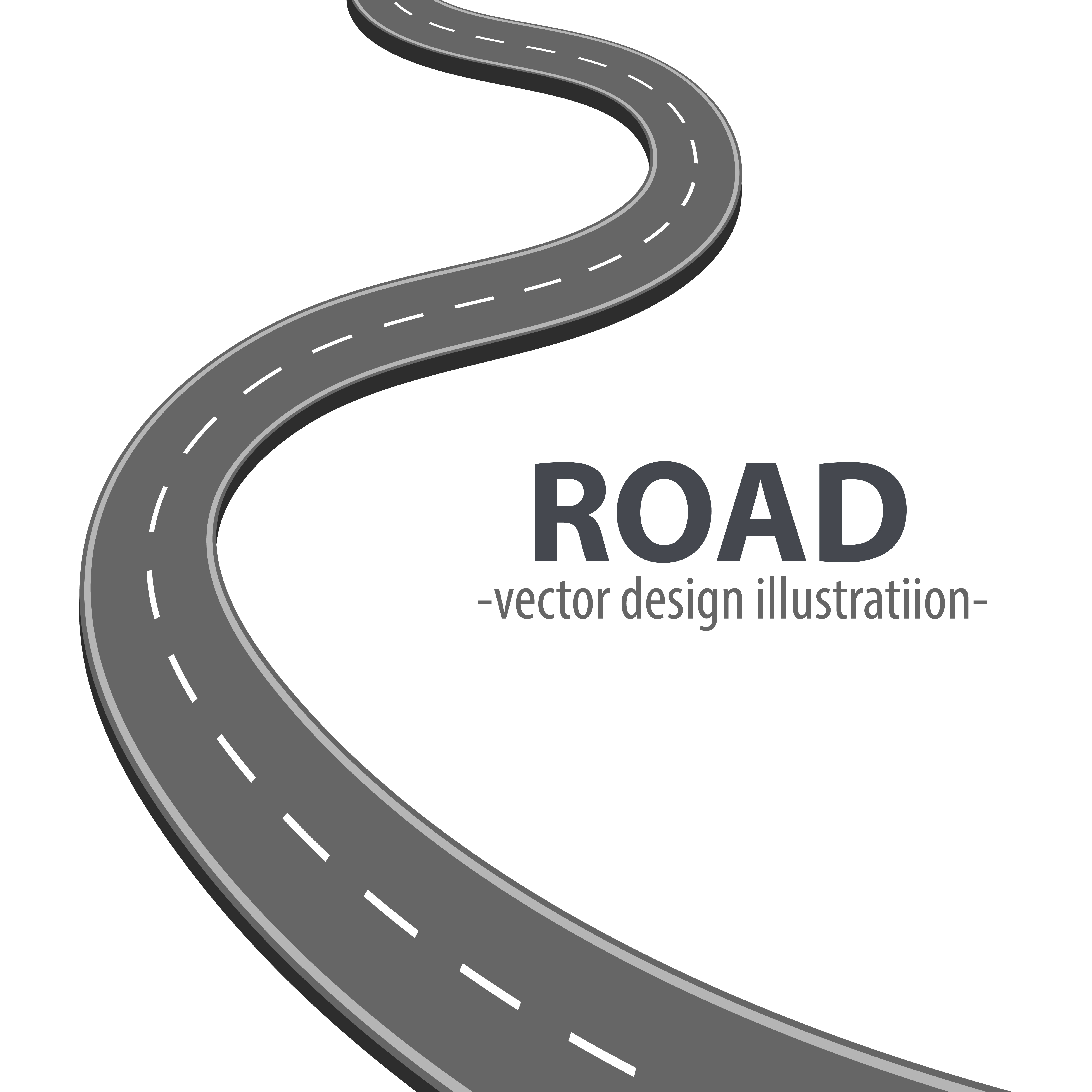 Path road isolated on white background 1270982 Vector Art at Vecteezy