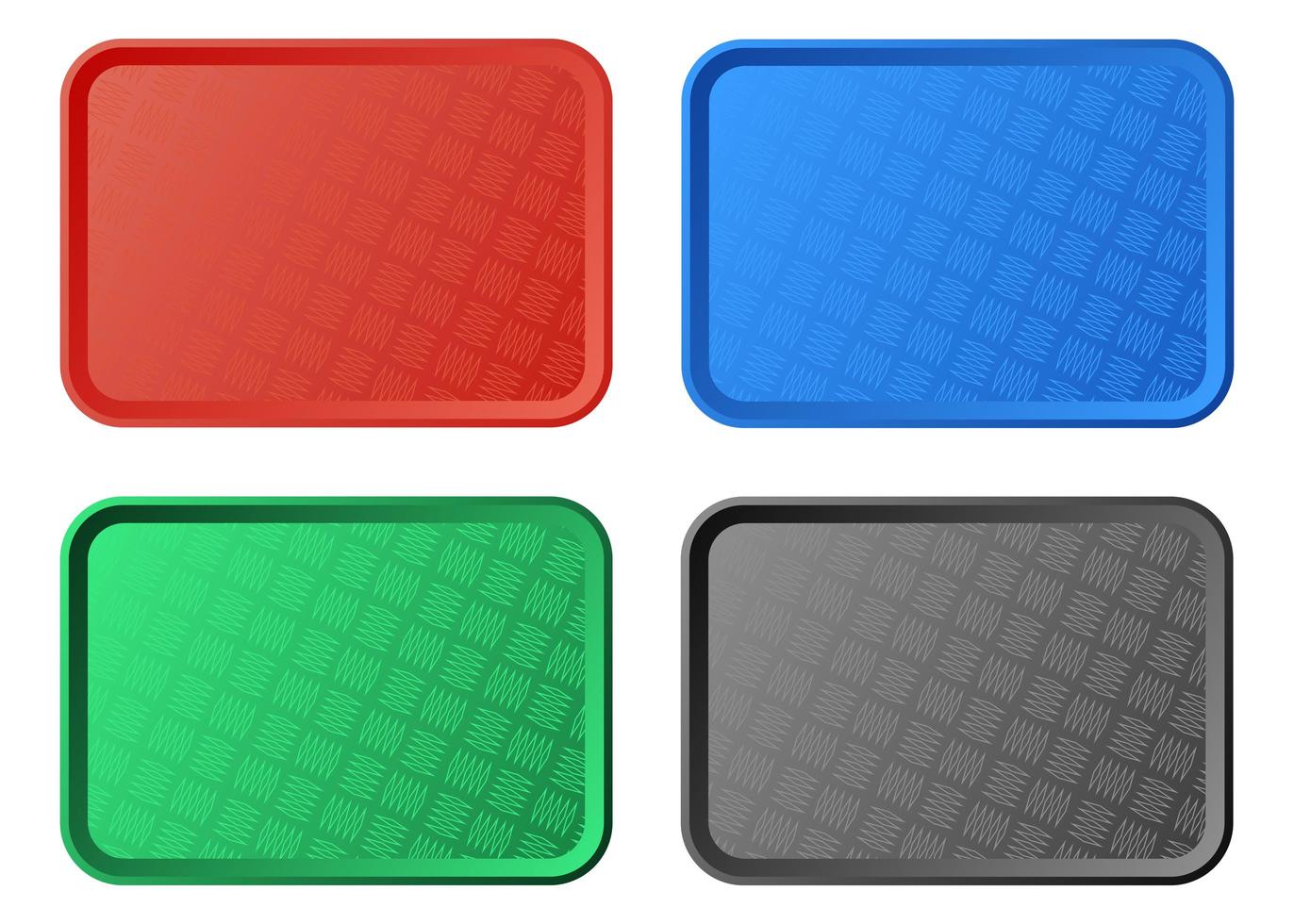 Plastic tray isolated on white background vector