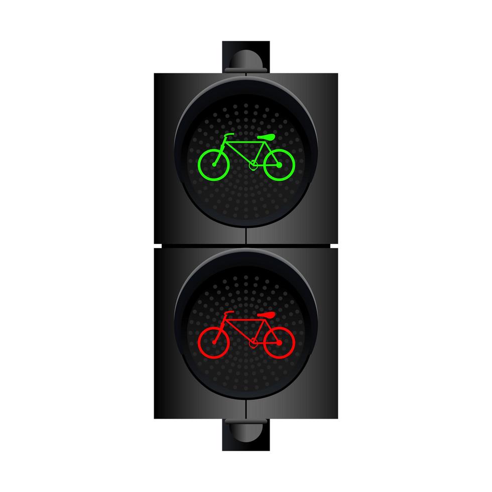Traffic lights isolated  vector