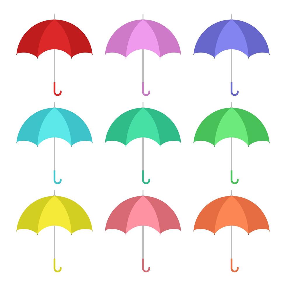 Umbrella isolated on white background vector