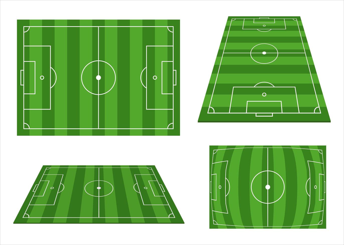 conjunto de campo de fútbol vector