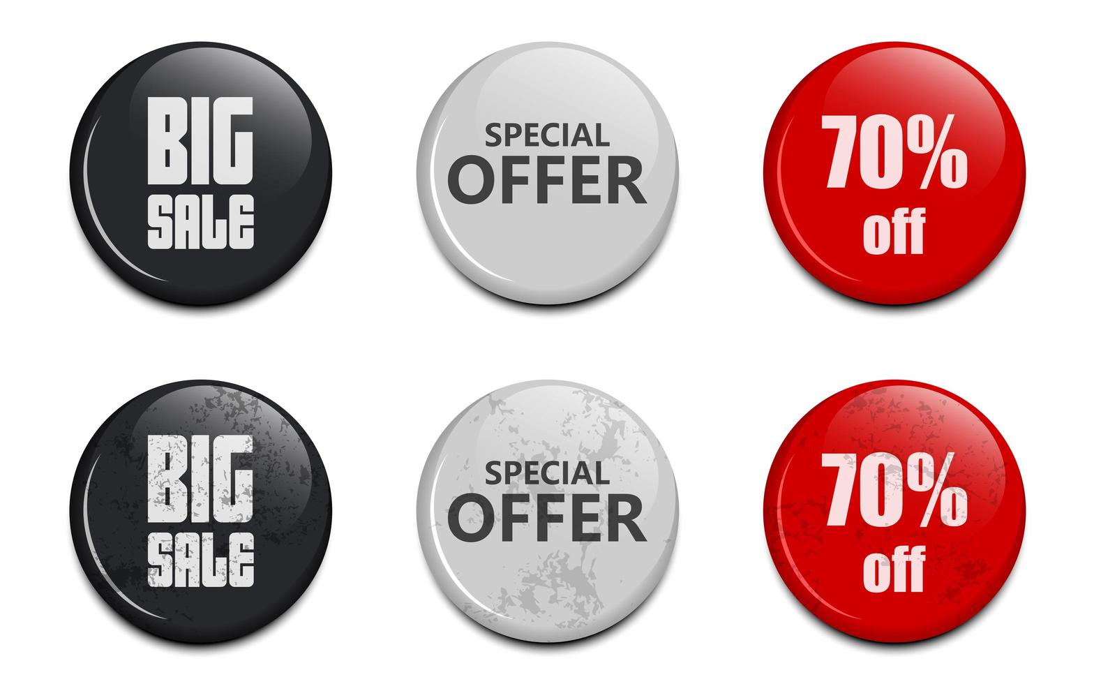 Glossy sale button  vector