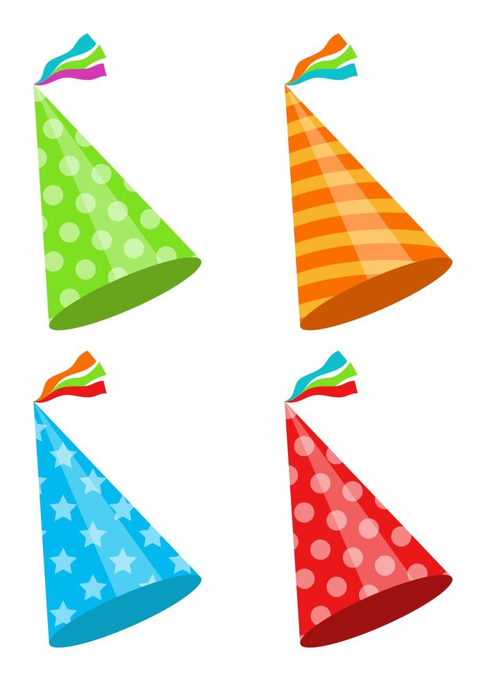 Party hat isolated on white background vector