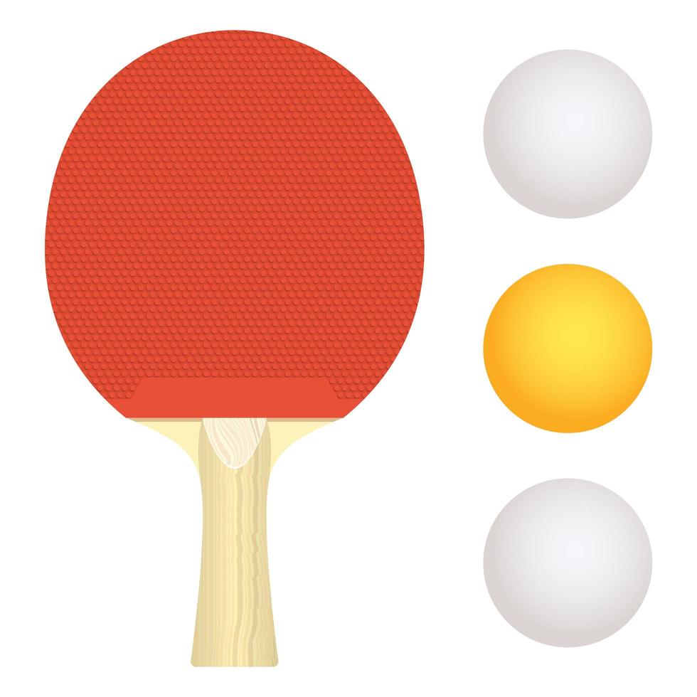 raqueta de tenis de mesa vector