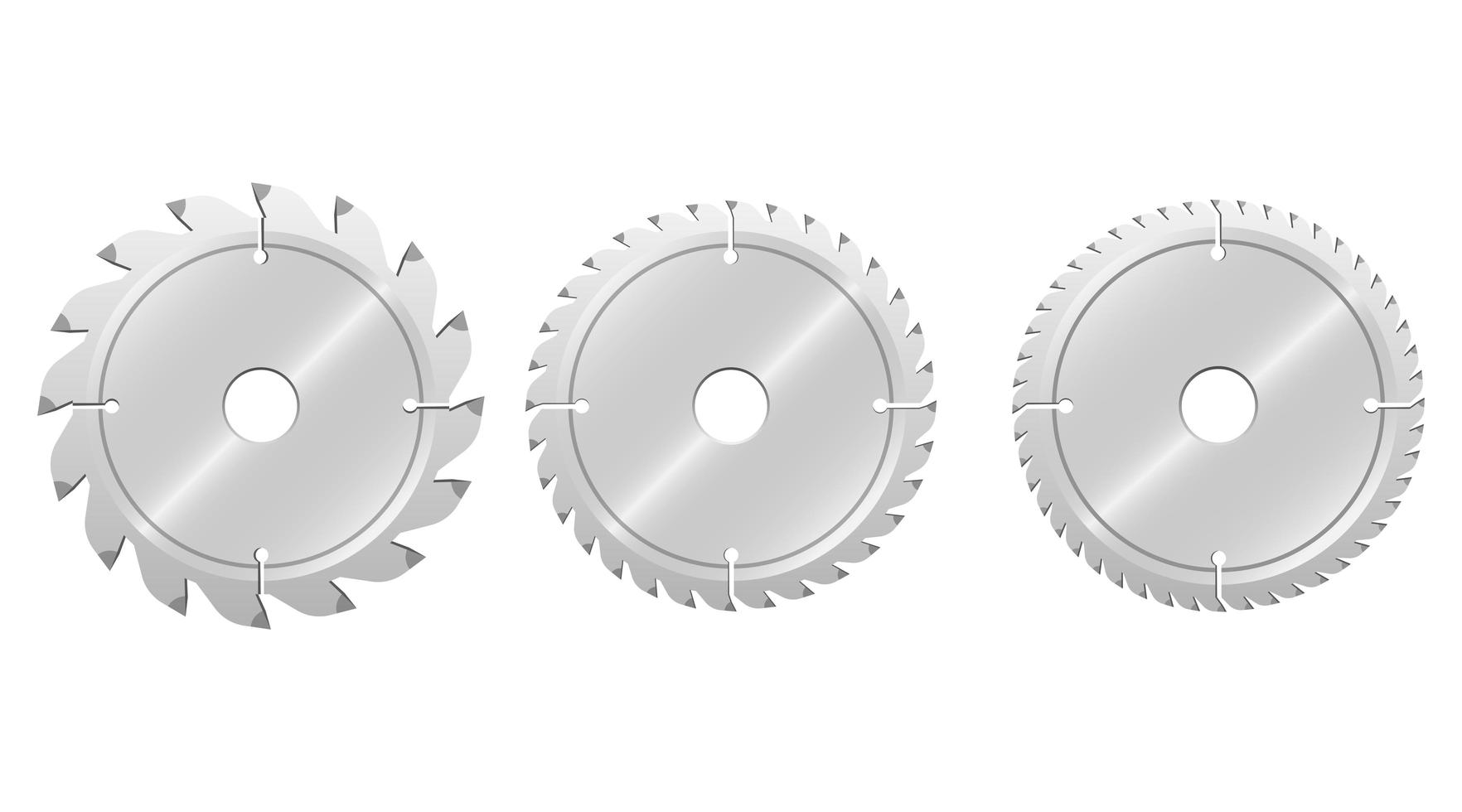 Sierra circular aislado sobre fondo blanco. vector