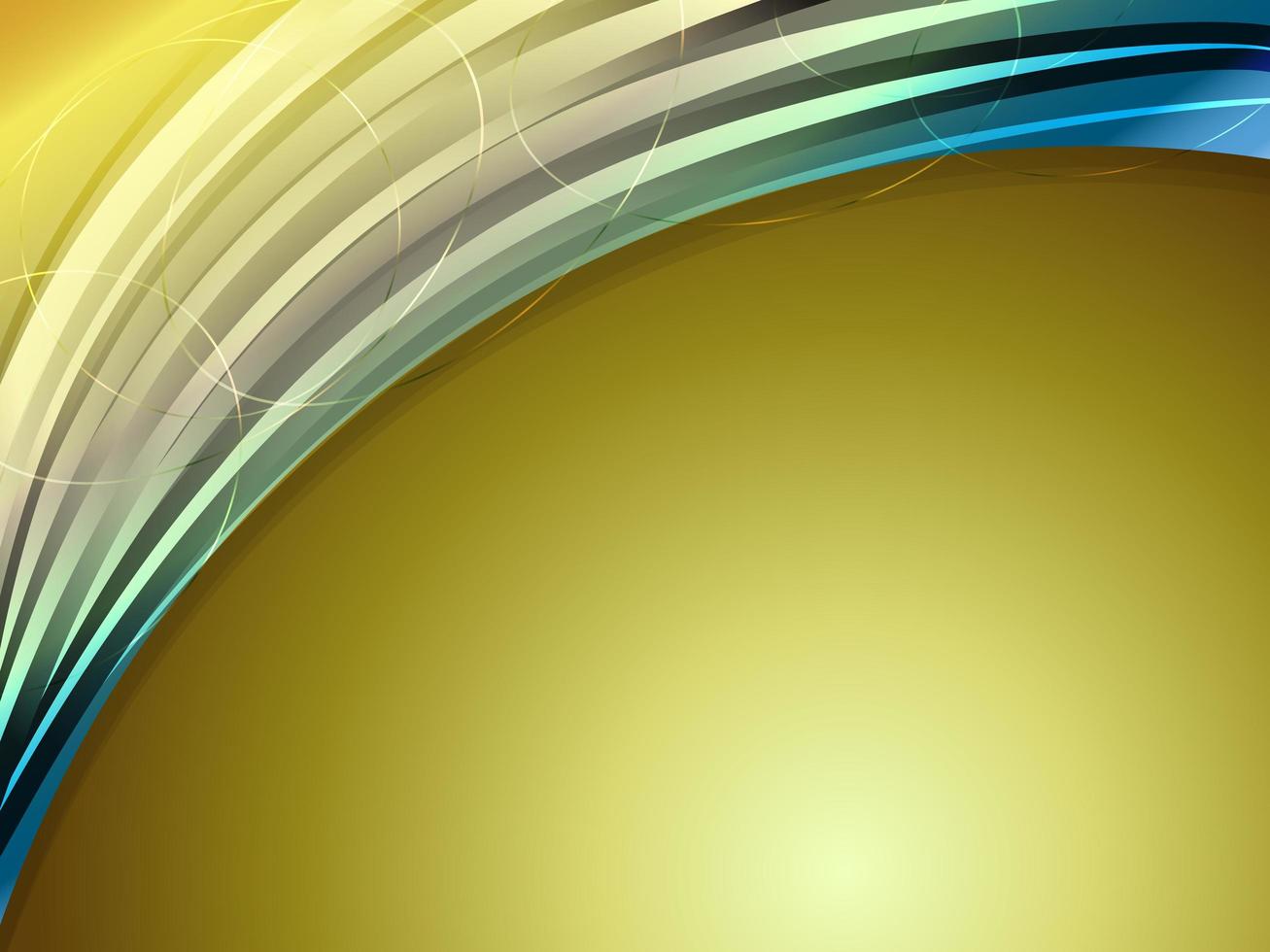 Gold, abstract curve background vector