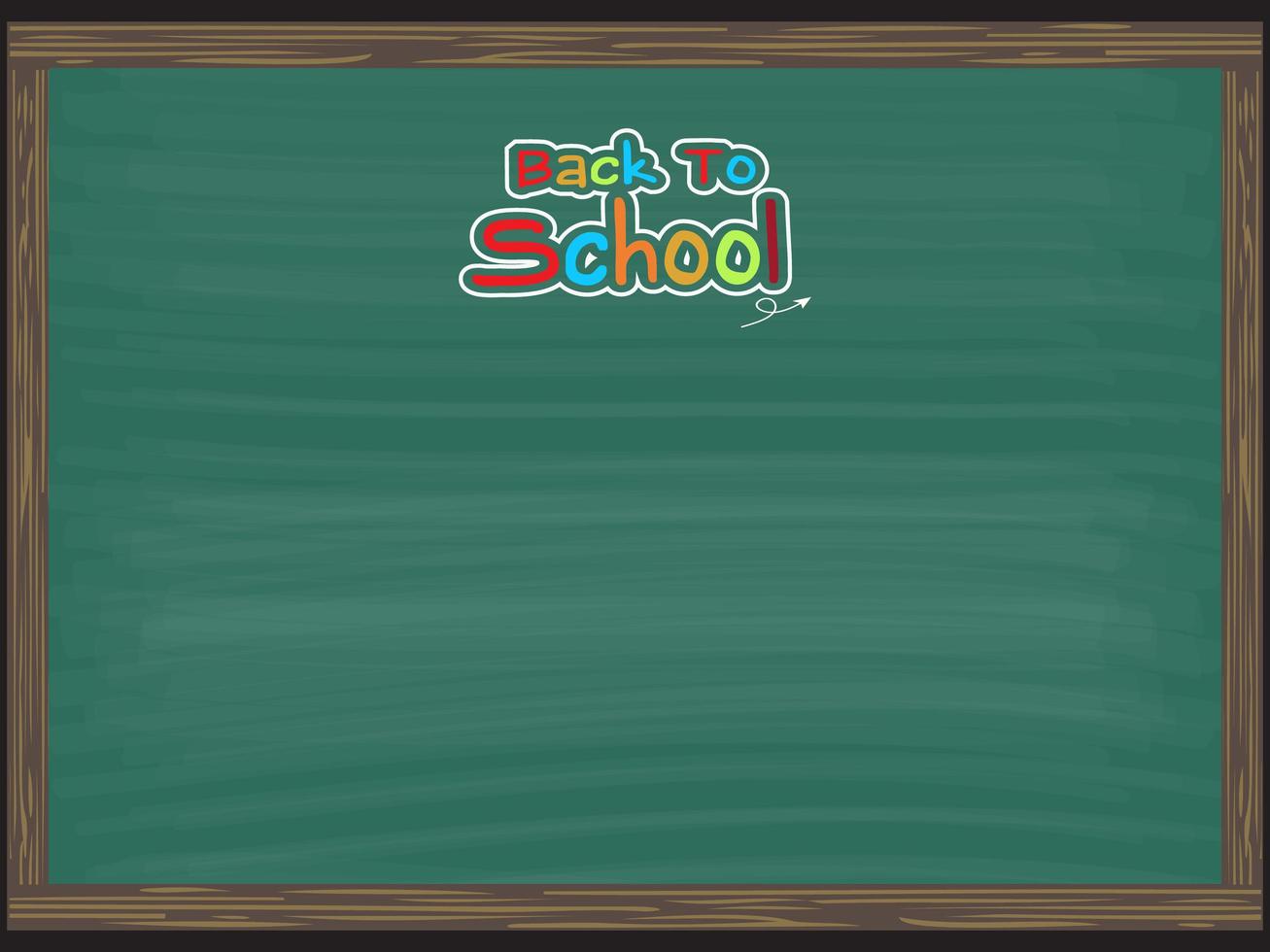 Back to school, chalkboard background vector
