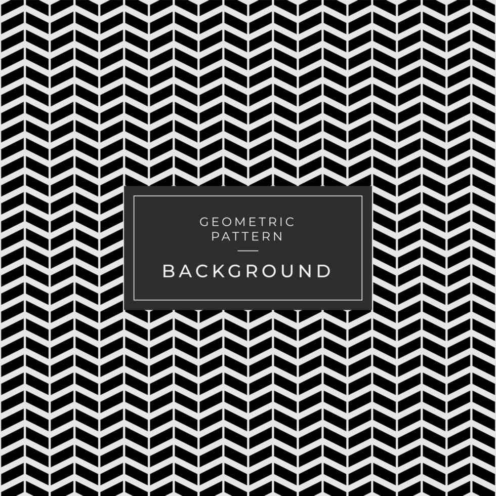 Stylish black and white angled arrow pattern vector