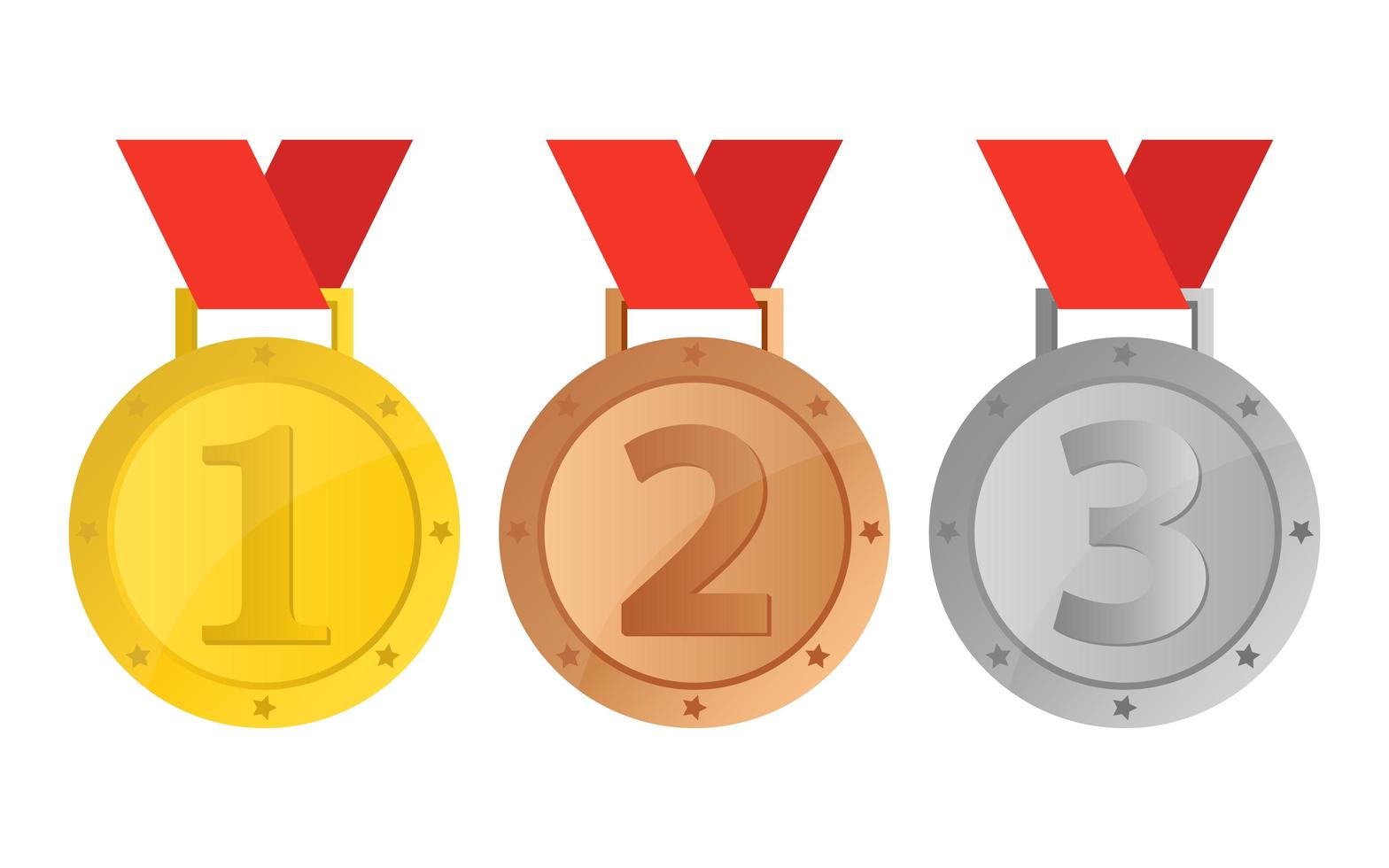 Winner medal isolated  vector