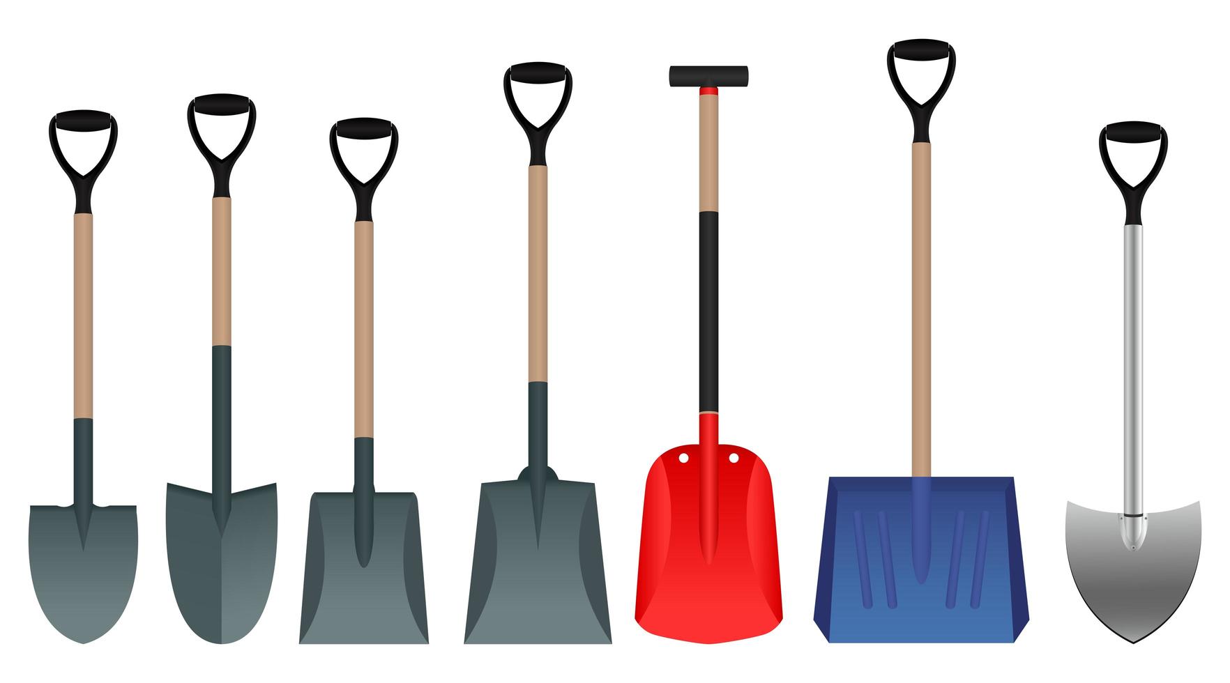 Shovel isolated on white vector