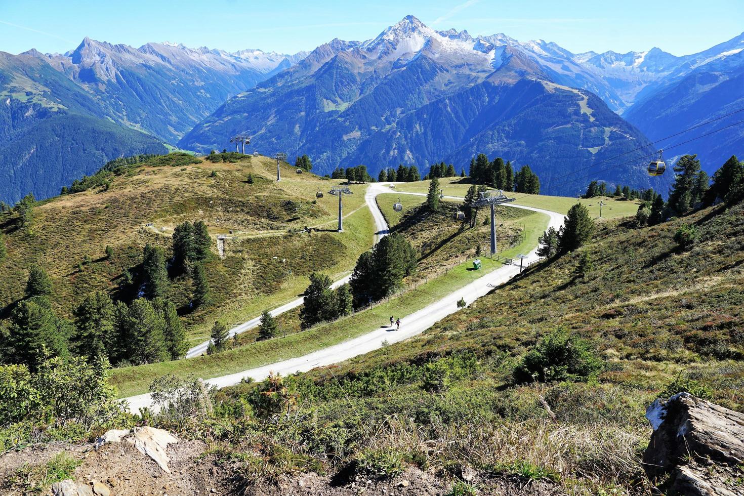 Summer landscape in the Austrian Alps photo