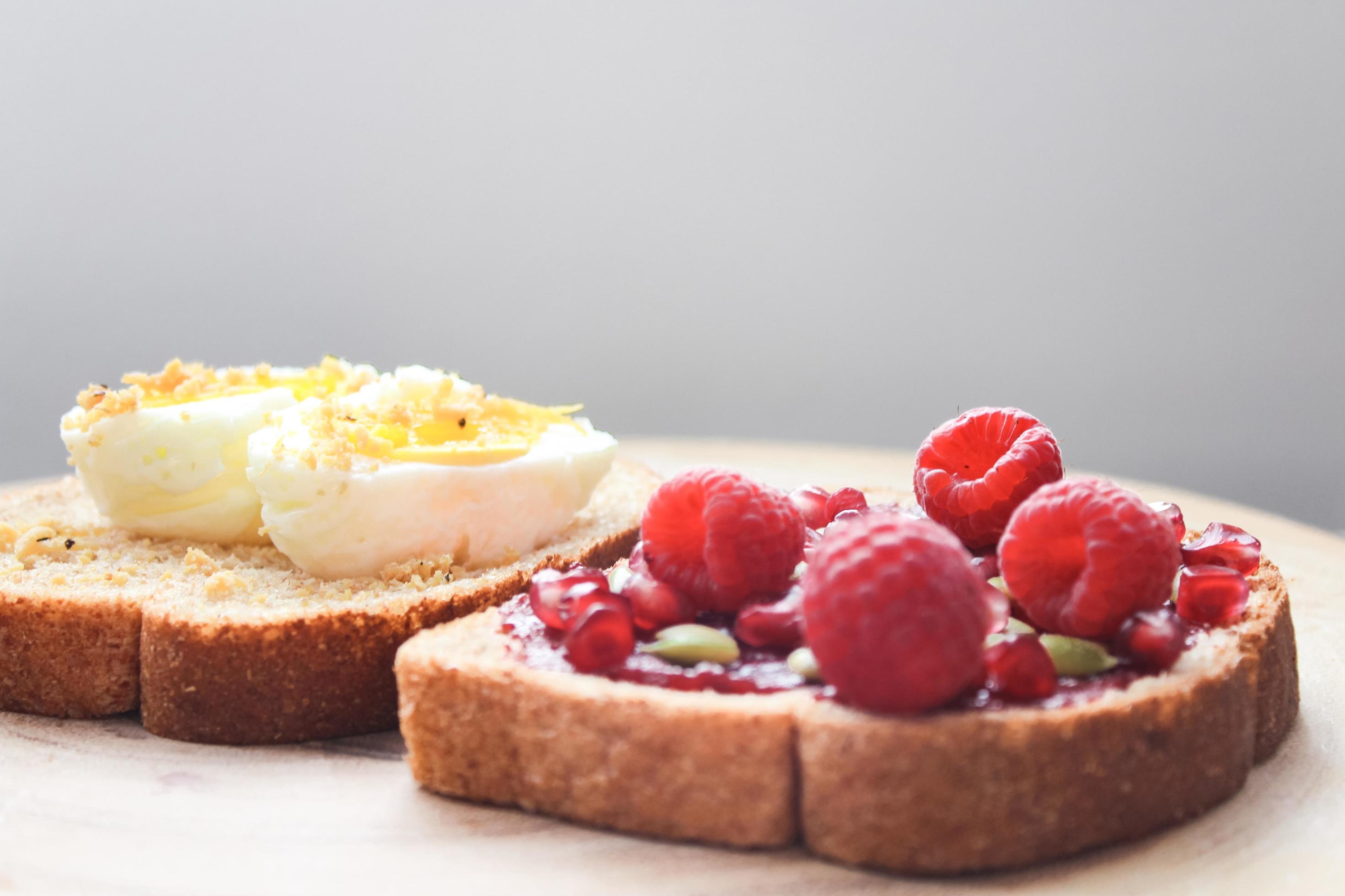 Toast with toppings 1271643 Stock Photo at Vecteezy