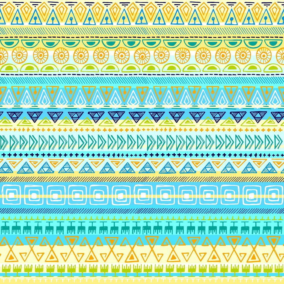 Ethnic tribal Seamless Pattern vector