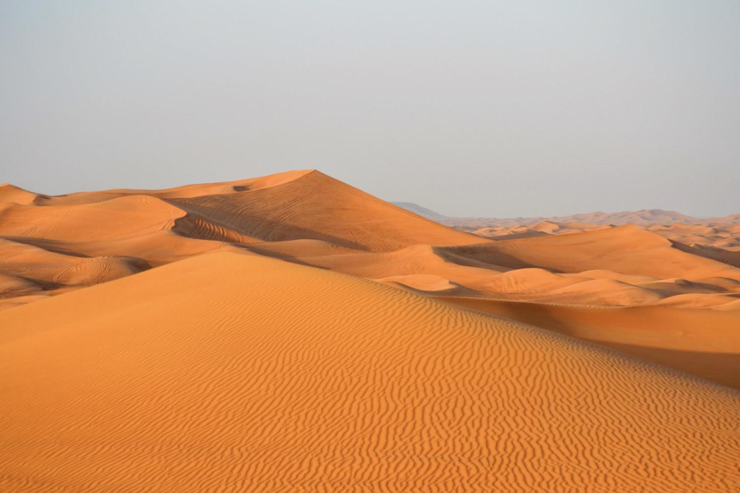 vista de un desierto en dubai foto