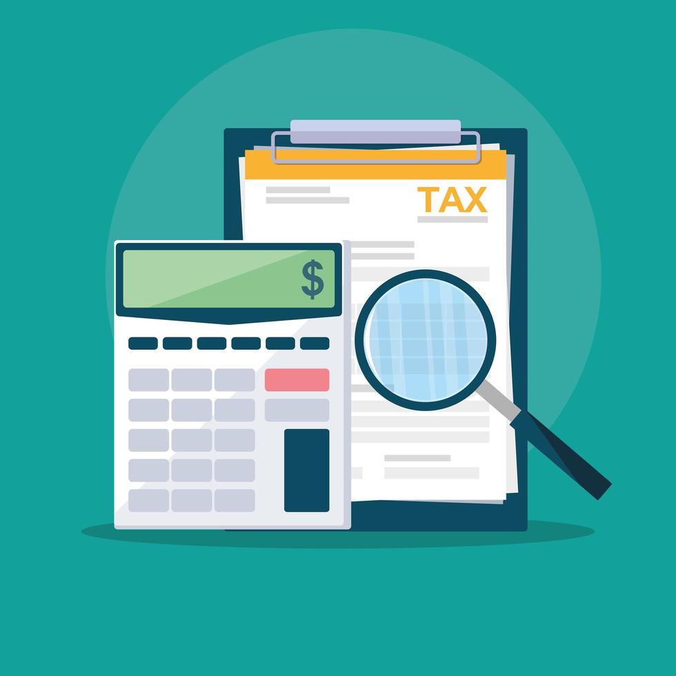Documents and office set items vector