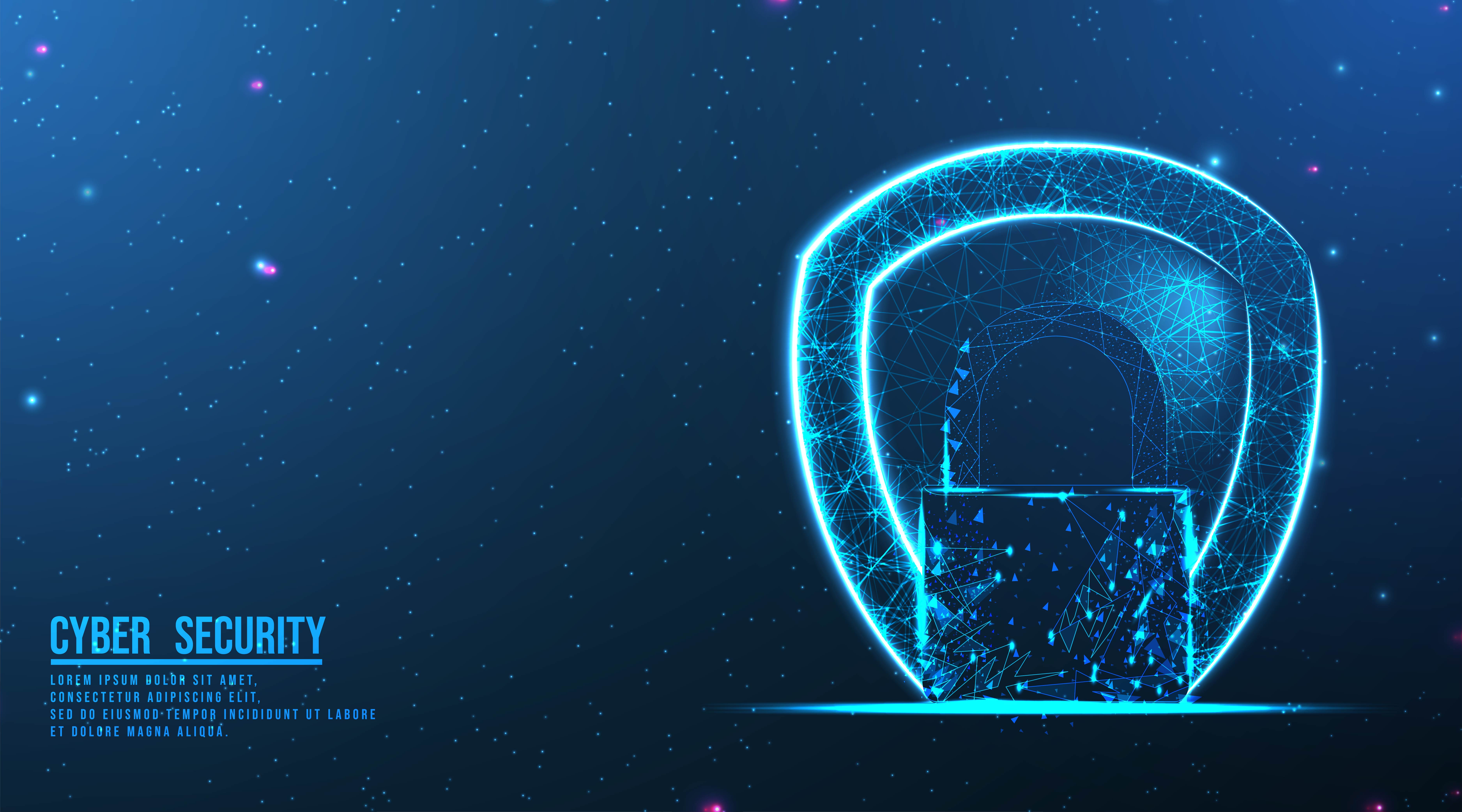 Abstract lock and shield design 1272172 Vector Art at Vecteezy