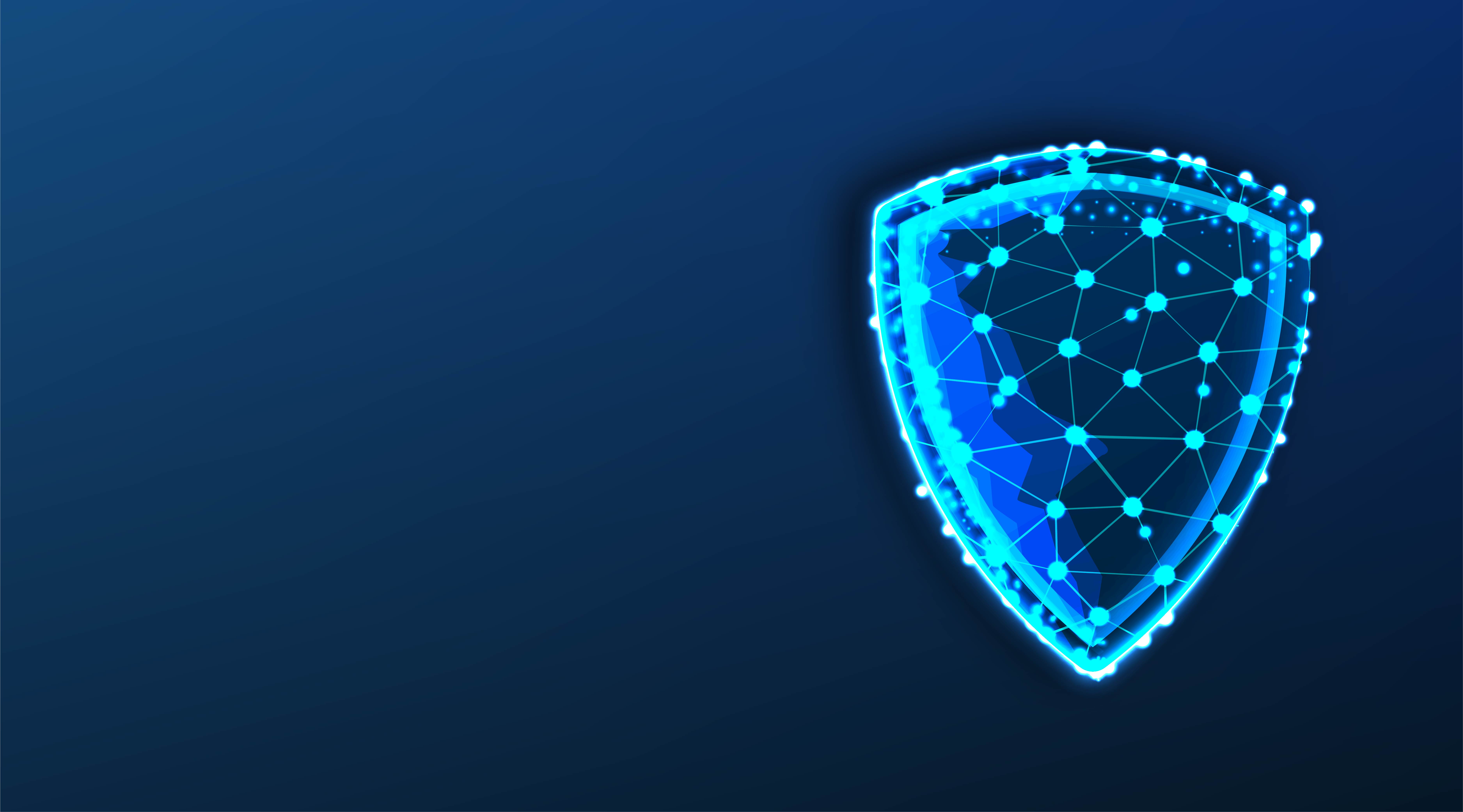 Shield protection abstract low poly design 1272182 Vector Art at Vecteezy