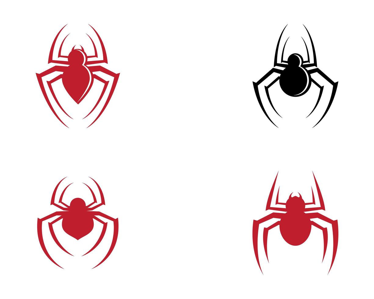 Spider symbol set vector