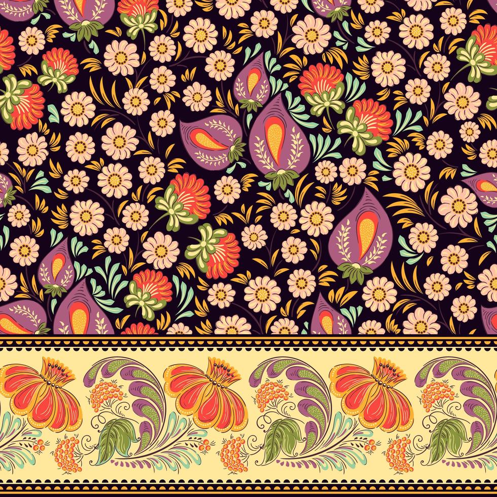 Seamless ornament in tradition folk style 1272290 Vector Art at Vecteezy