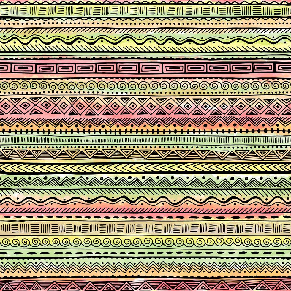 Colorful Ethnic Seamless Pattern vector