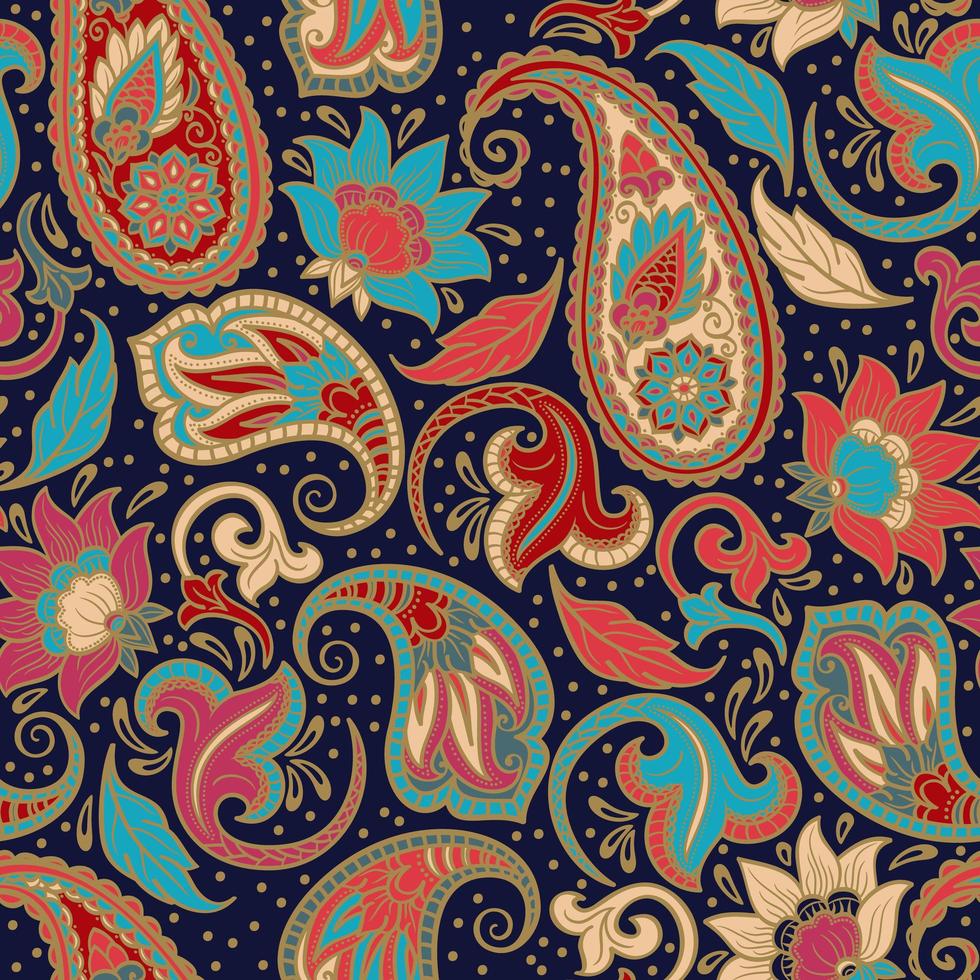 Indian Seamless Pattern vector