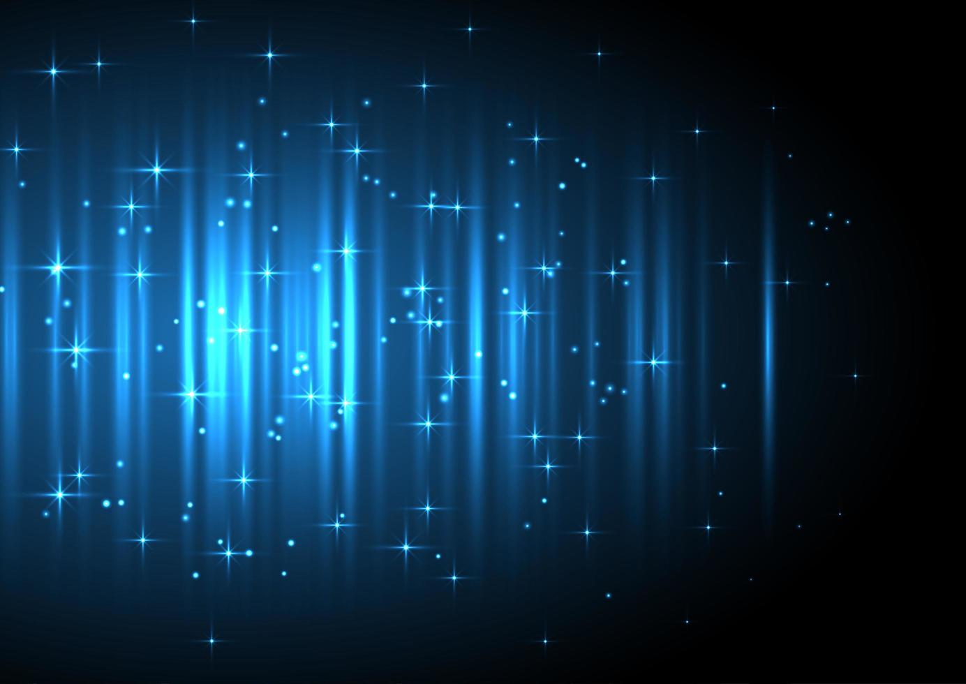 Decorative background with glowing stars vector