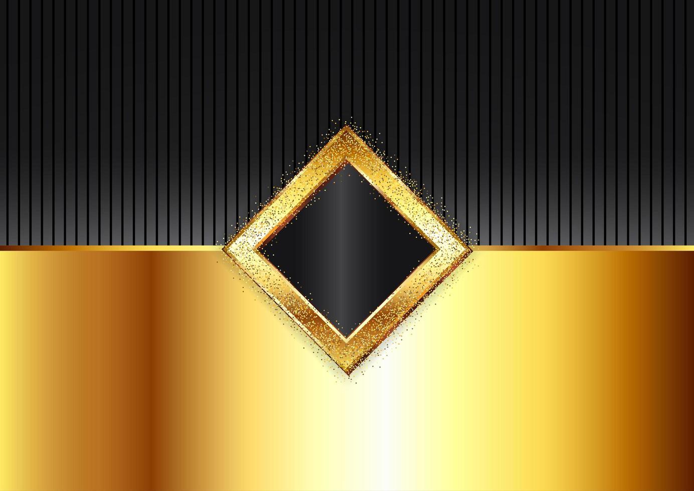 Decorative background in gold and black vector