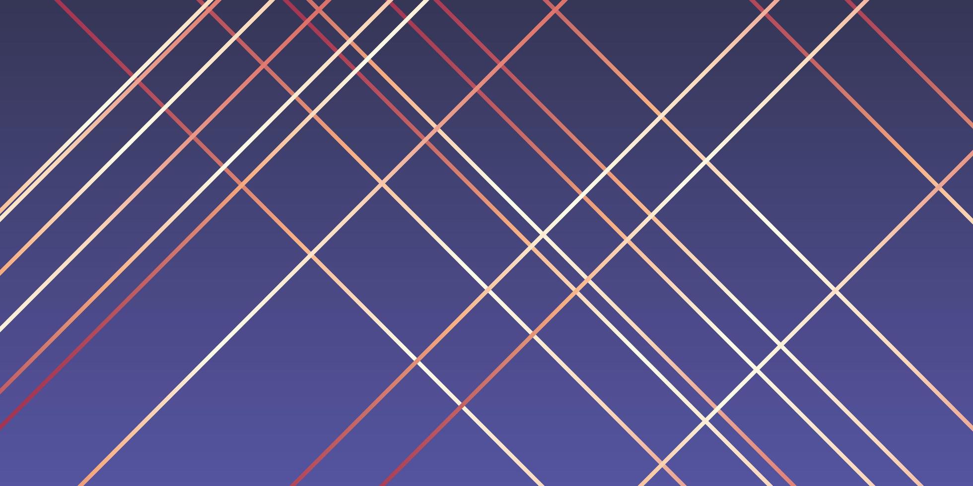 Modern banner design with rose gold lines  vector