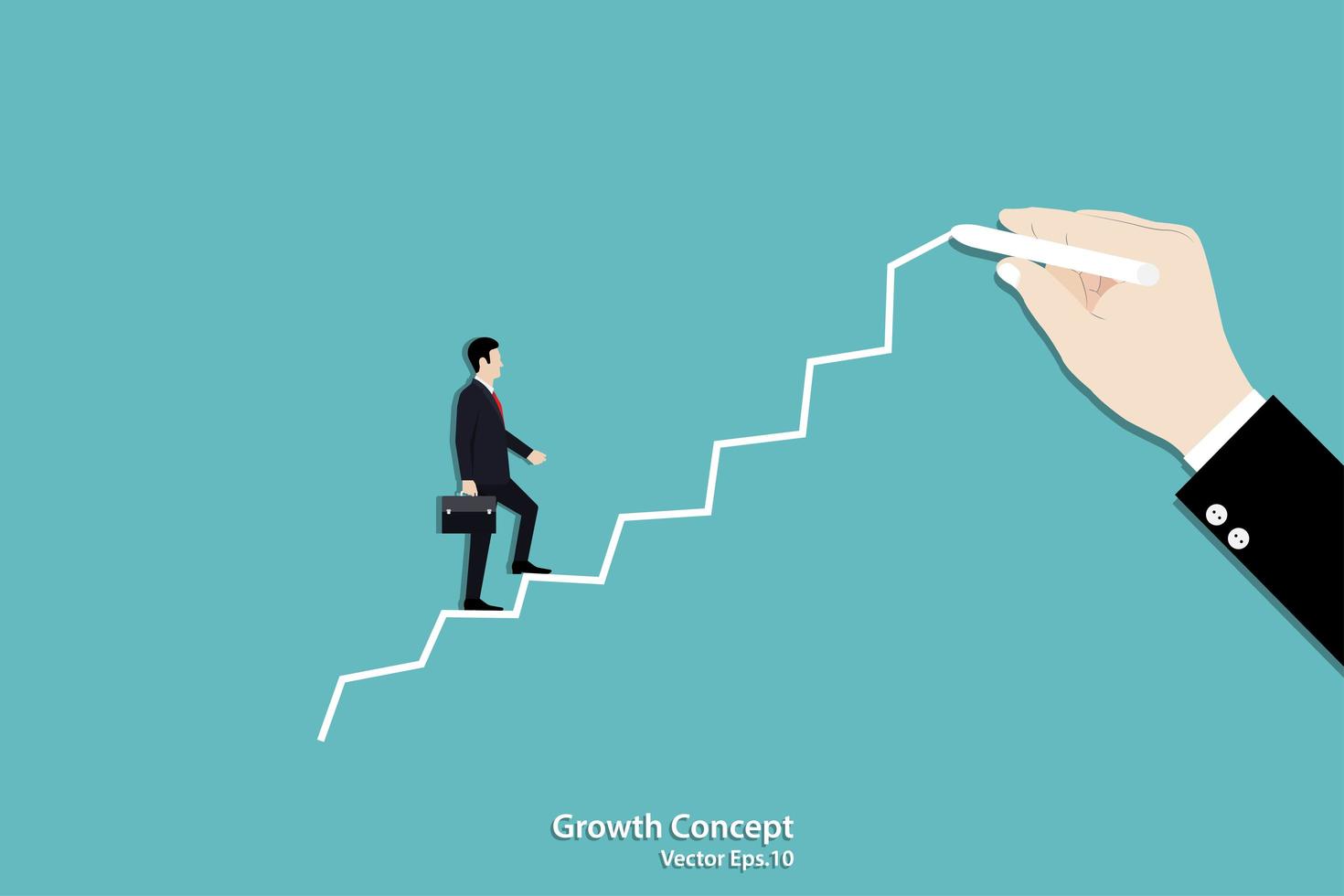 Business Growth target vector