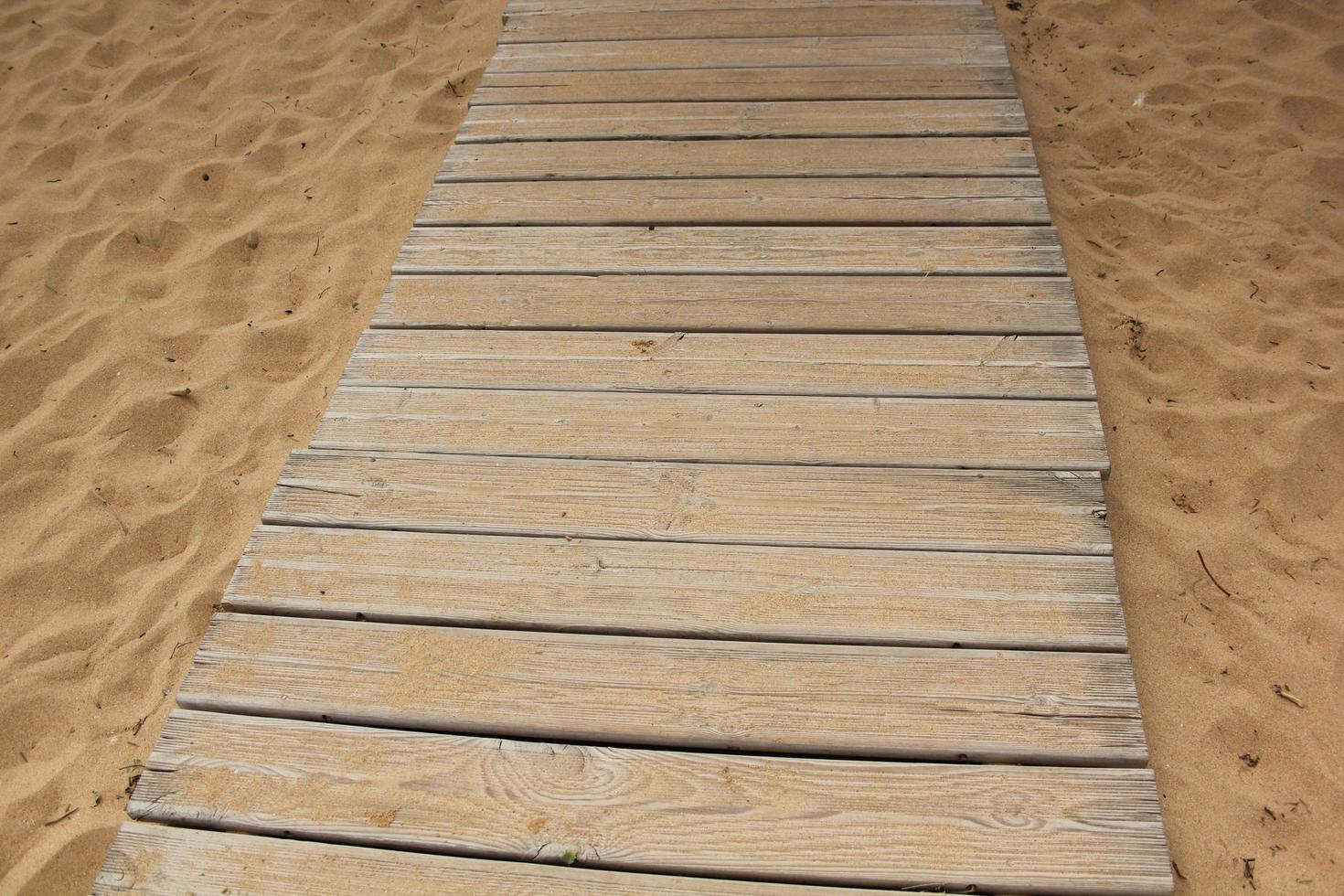 Beach boardwalk path photo