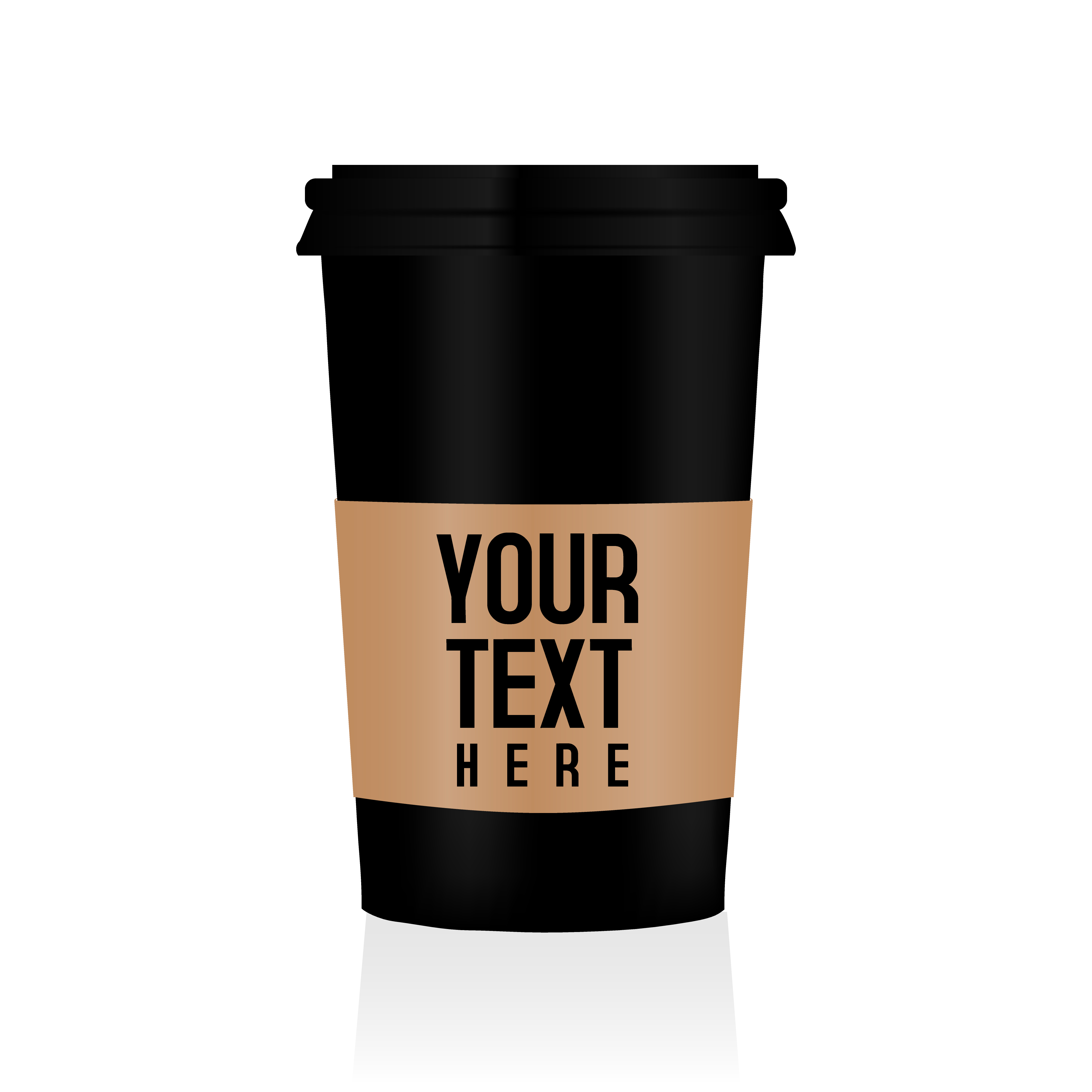 Download Realistic Black Coffee Cup For Packaging Mockup 1308044 Vector Art At Vecteezy