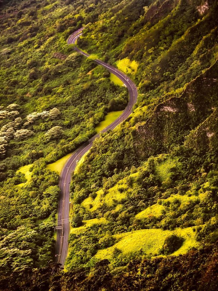 vista aerea de la carretera foto