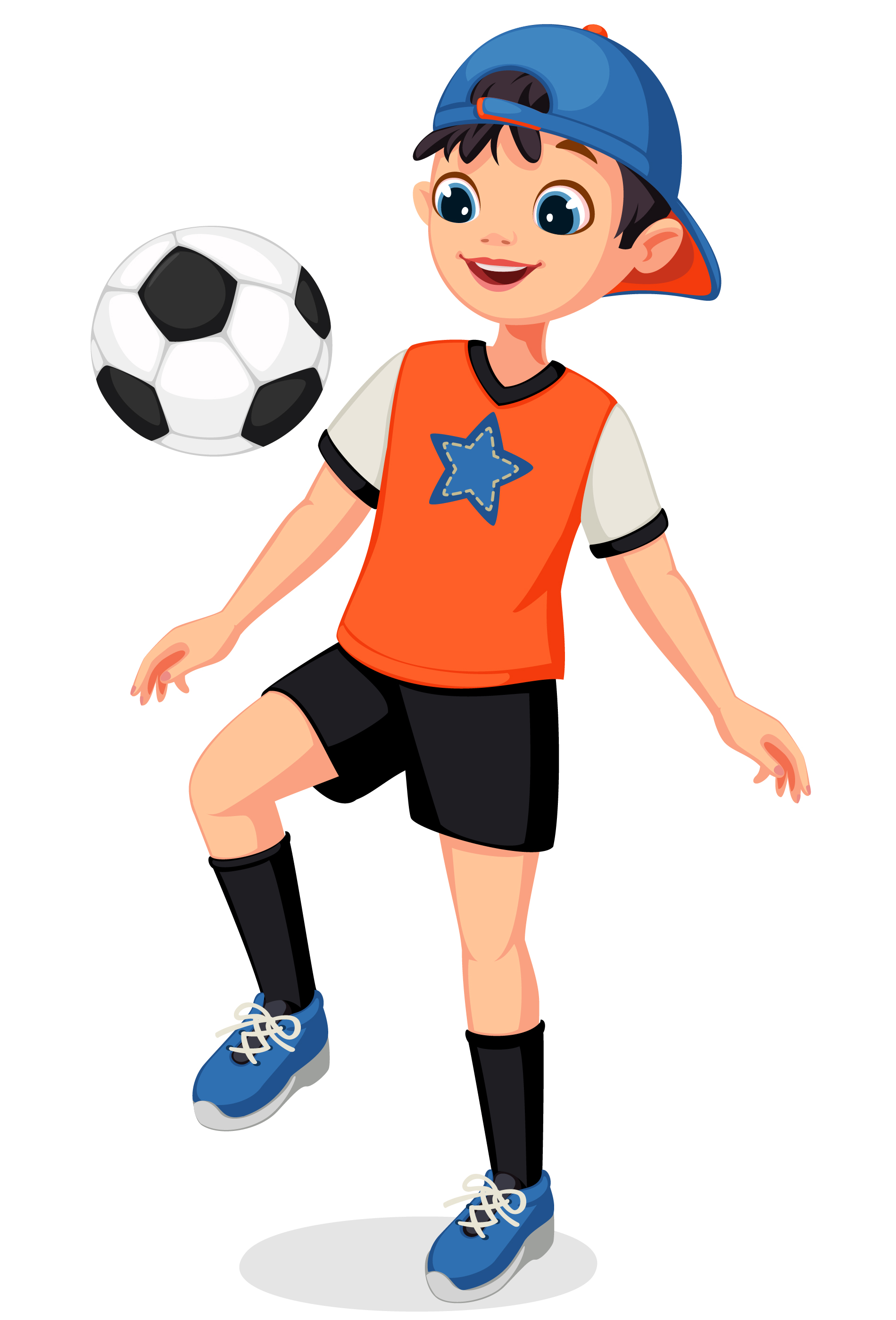 Download Young soccer player boy - Download Free Vectors, Clipart ...