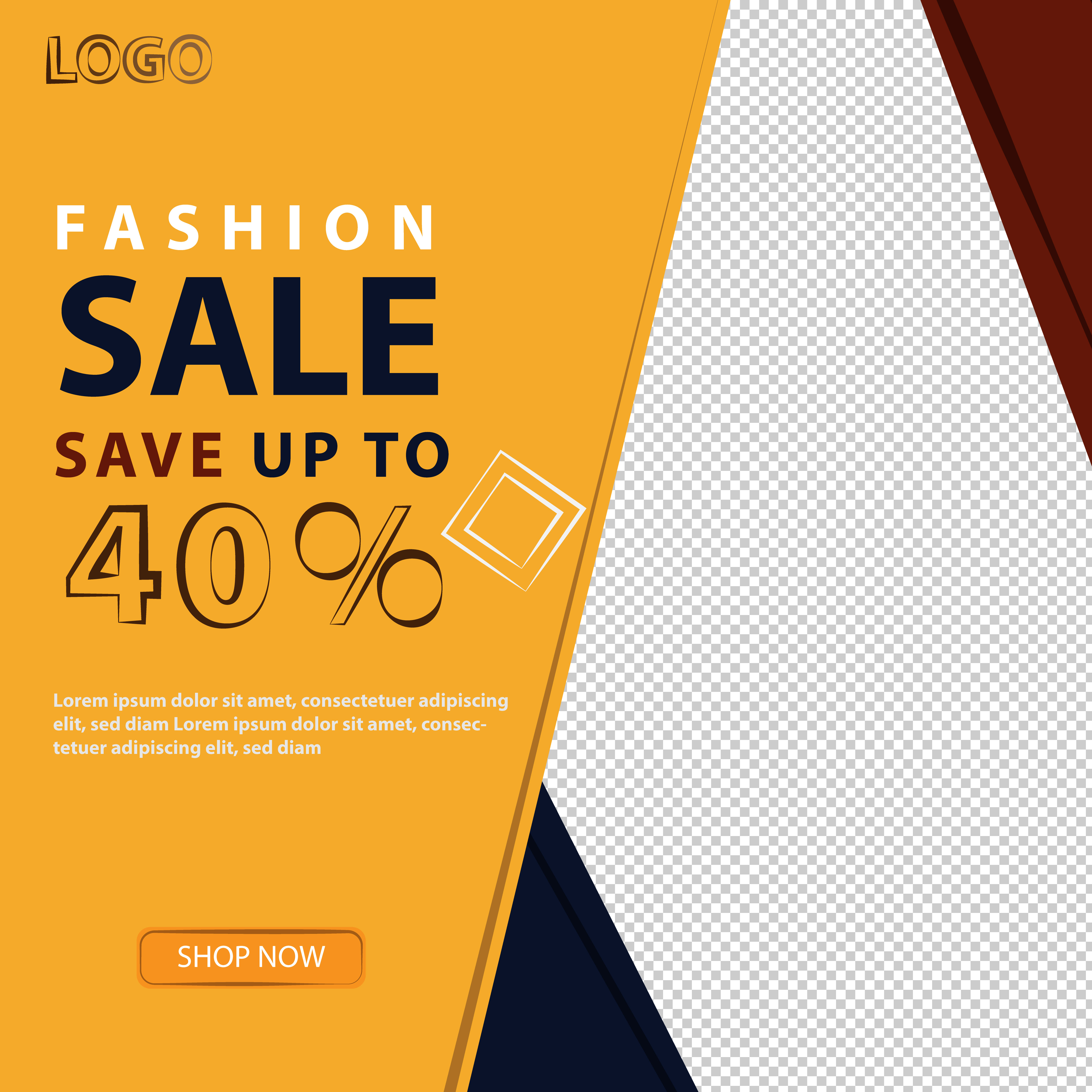 Fashion Discount Offer Social Media Post Template 1308266 Vector Art at