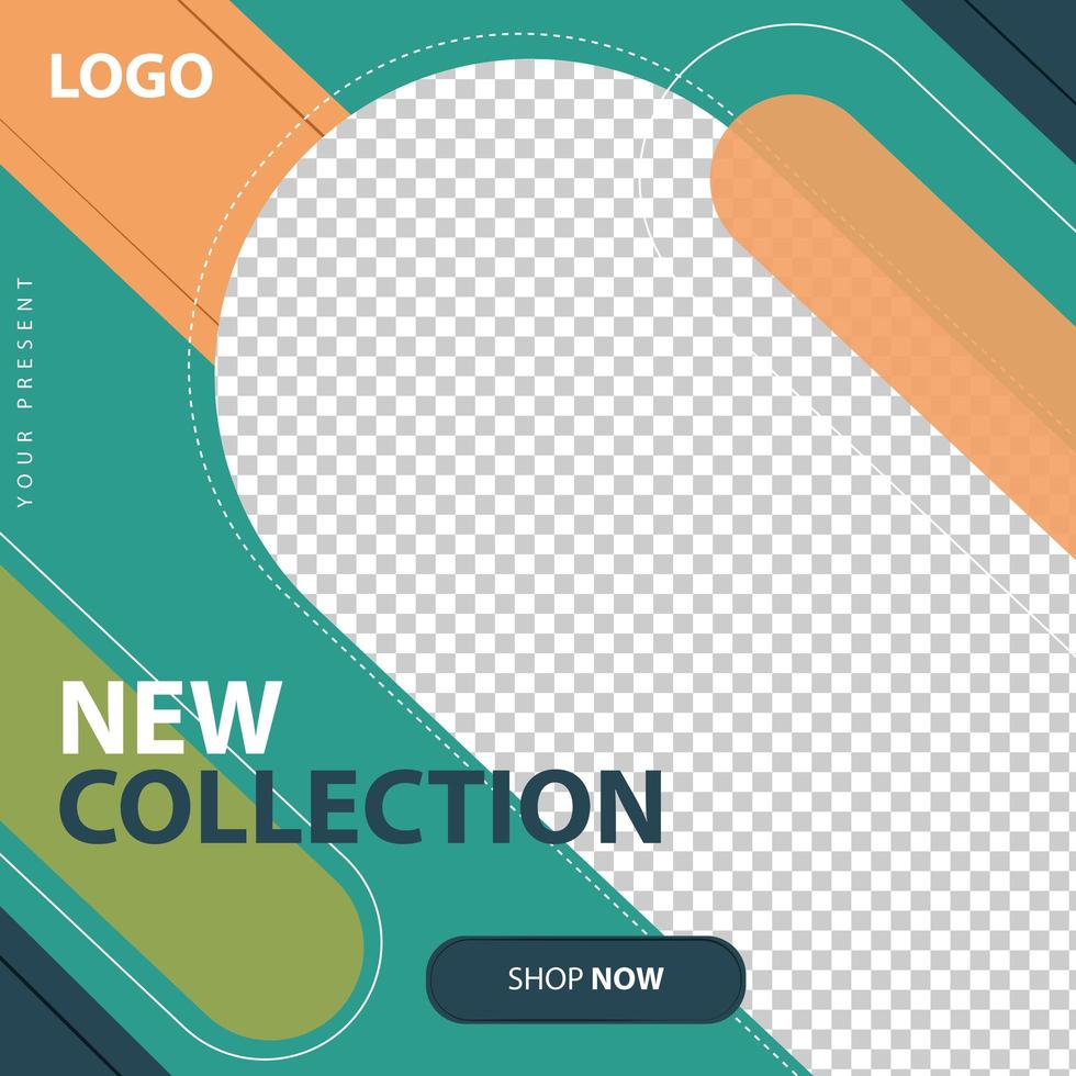 Modern Trendy Fashion Collection Social Media Post vector