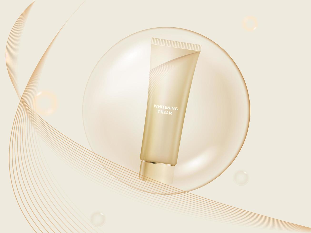 producto de crema blanqueadora vector