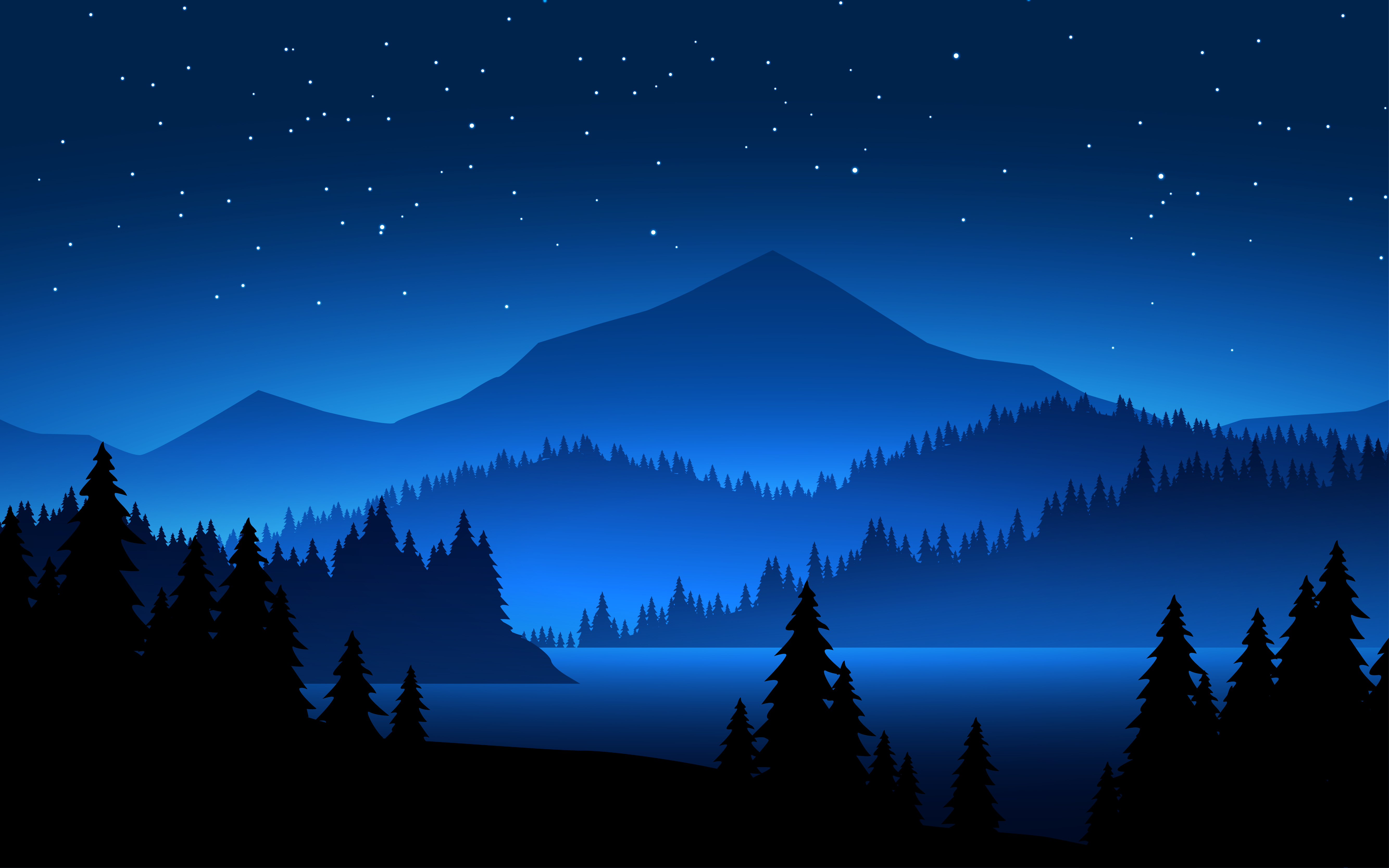 nighttime landscape