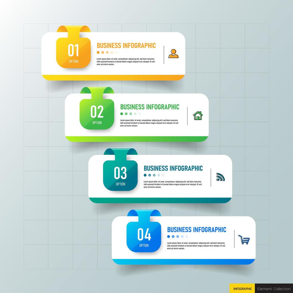 Infographics presentation template vector