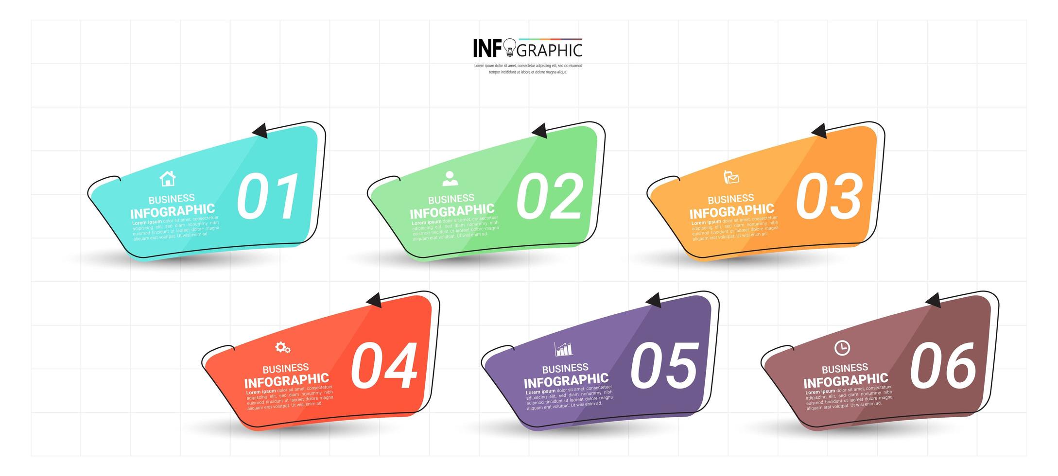 Timeline infographics design vector