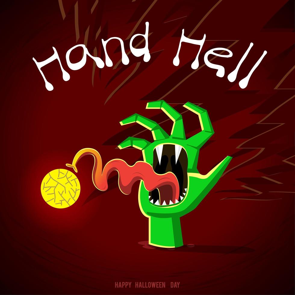 Hand of ghost design vector