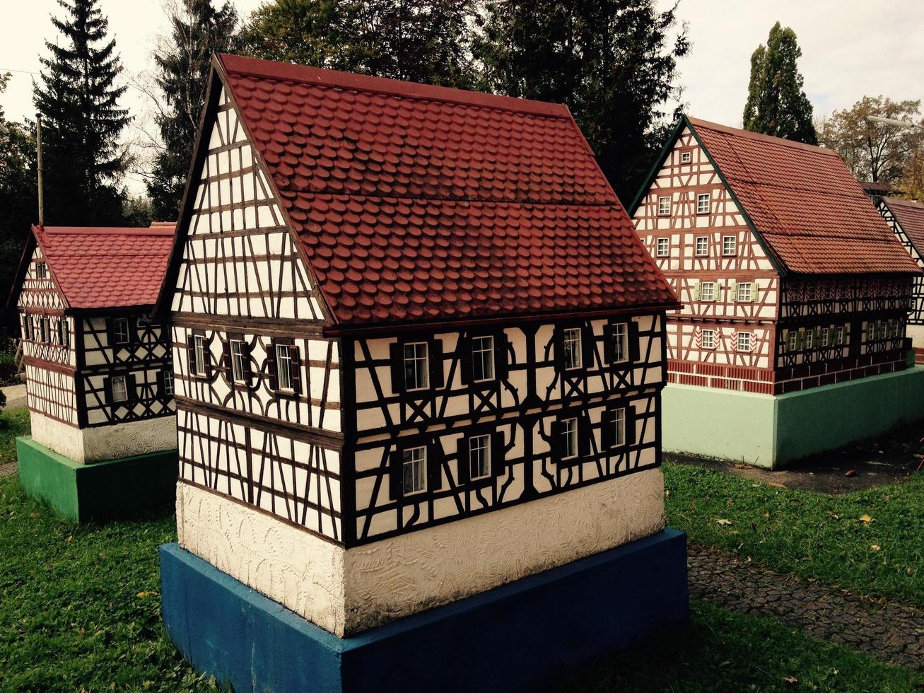 Replicas of old buildings photo