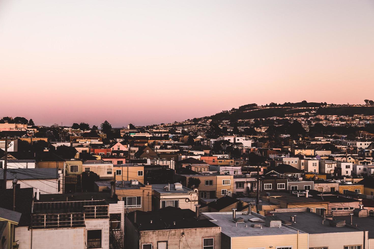 san francisco al atardecer foto