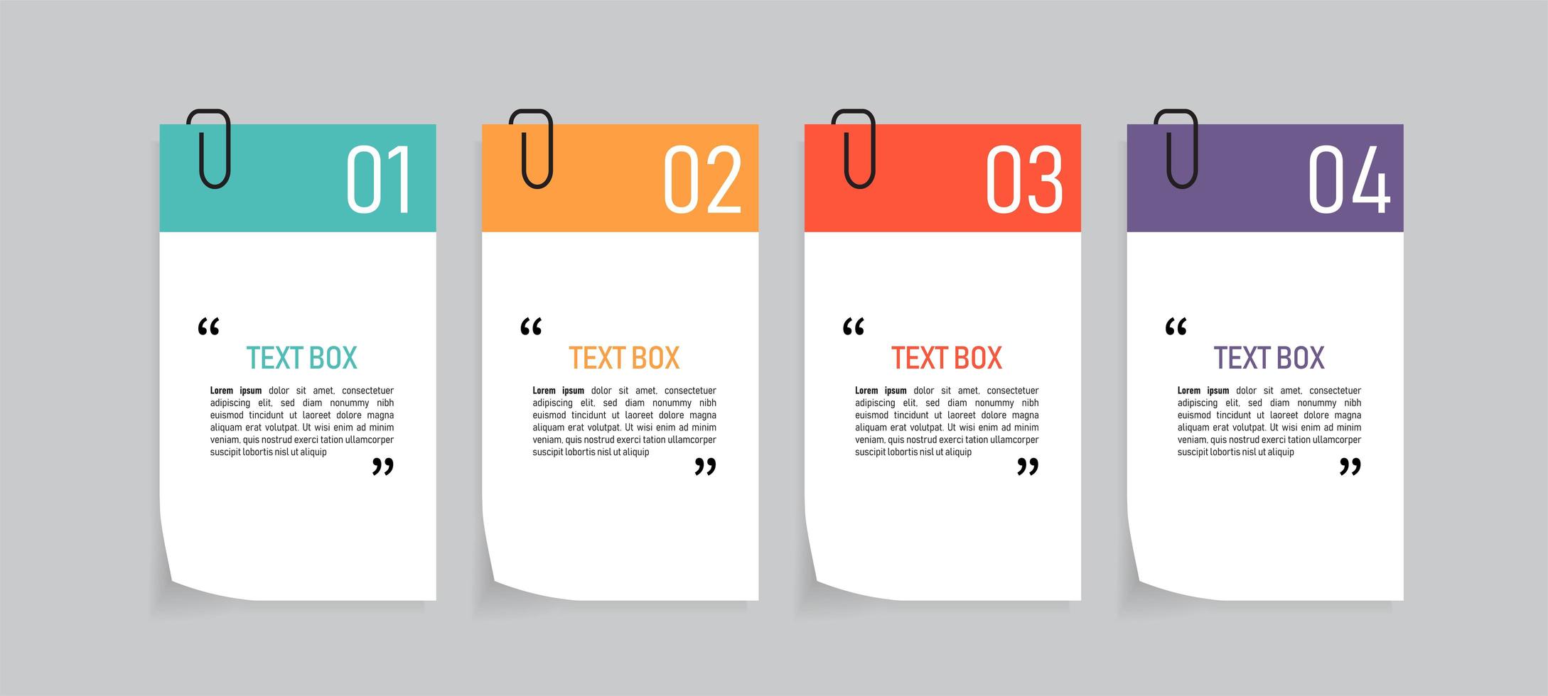 Colorful paper notes icon set  vector